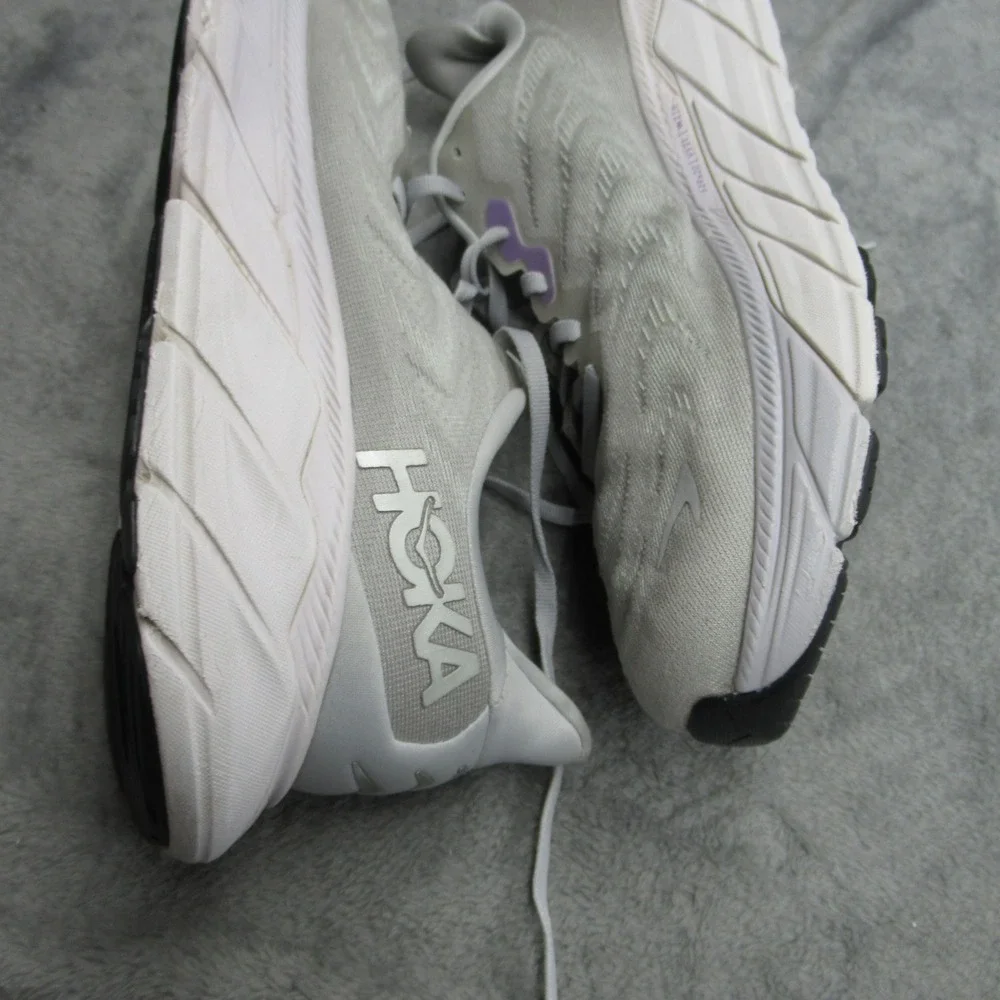 Hoka Arahi 6 Running Shoes Womens 10 B Gray Purple Lightweight Comfort‎ Athletic